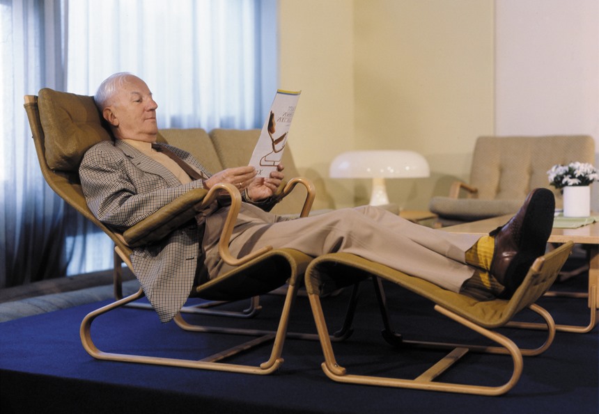 オットマンとセットで使えば、よりリラックス！【天童木工】ハイバック