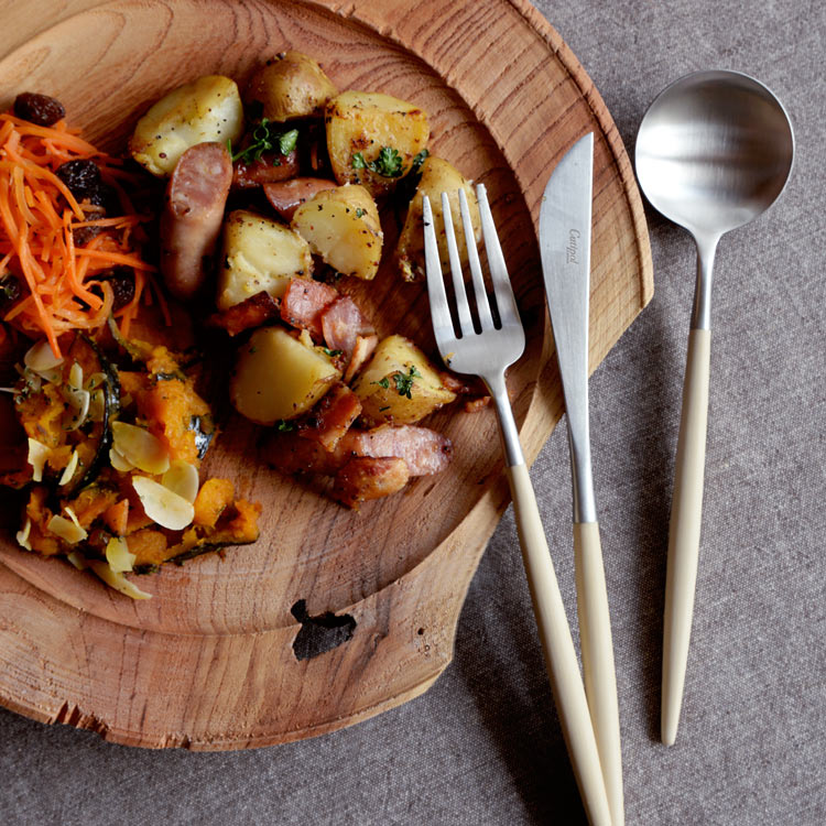 正規取扱店】 クチポール GOA/ゴア ディナー 3本セット アイボリー