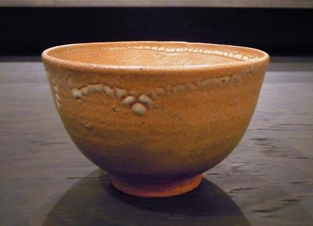 唐津焼 【中川自然坊】『粉引 唐津 片口 鉢』 幅約24cm 在印 桐共箱