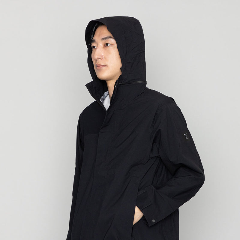 防水｜透湿性｜超軽量】ハーフレインコート KENROKU 黒 – kuros.style