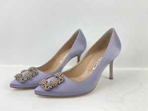 マノロ ブラニク(Manolo Blahnik)ハンギシ靴底補強 – 目黒駅の靴修理