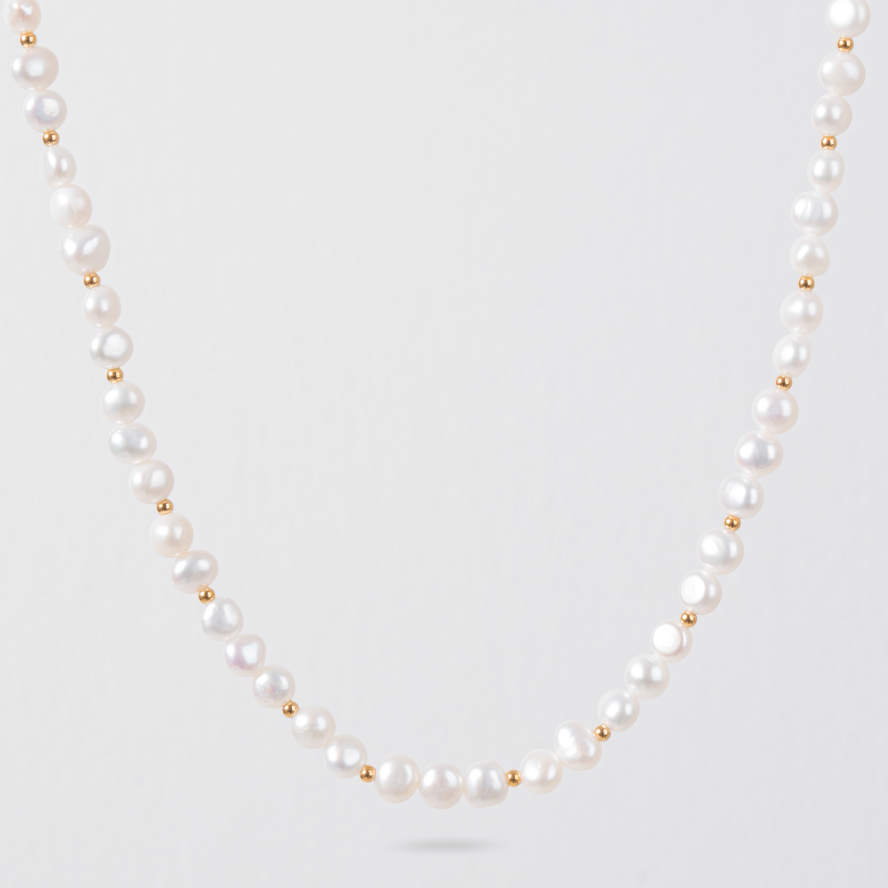 Real Pearl Necklace (Gold) – KY9 JM