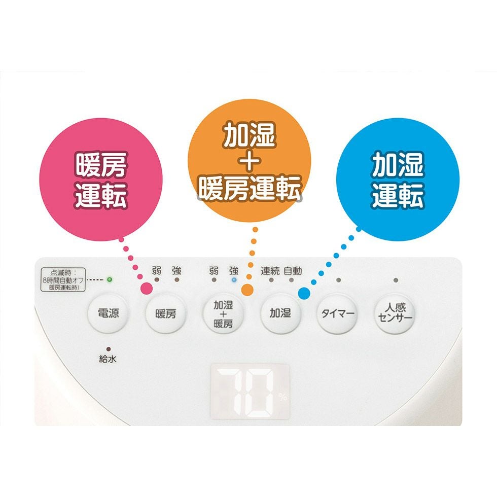 販売終了】加湿セラミックファンヒーターKPH-1221 | コイズミ