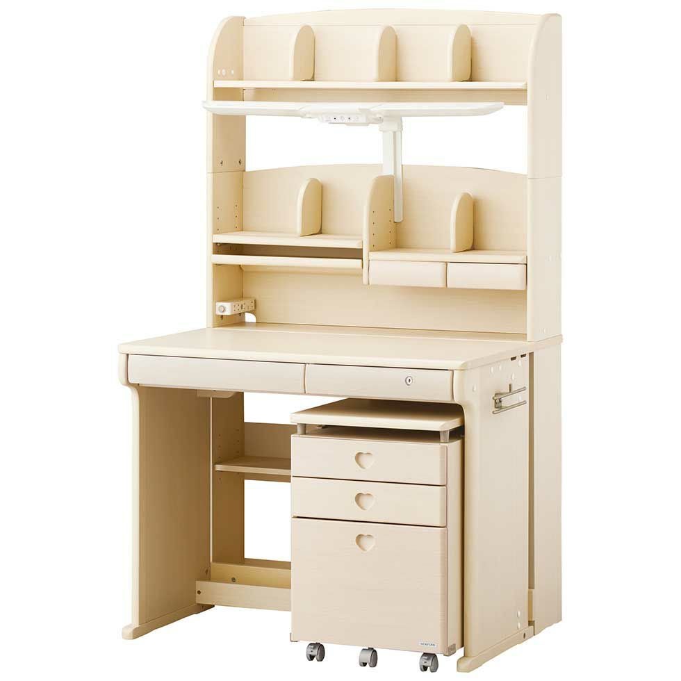 CDファーストステップアップデスクLホワイトウォッシュ色CDM-885/CDM