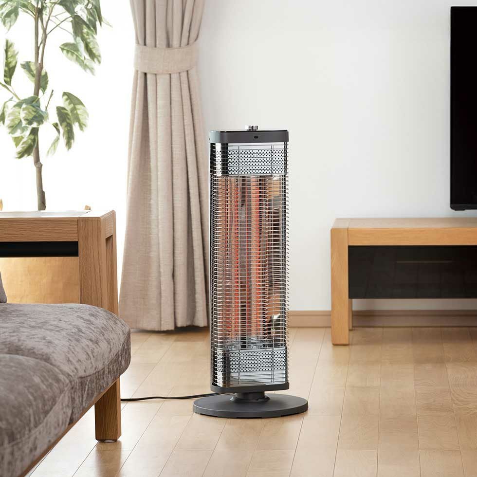 カーボンヒーター距離ピタセンサー遠赤電気ストーブKKH-0954