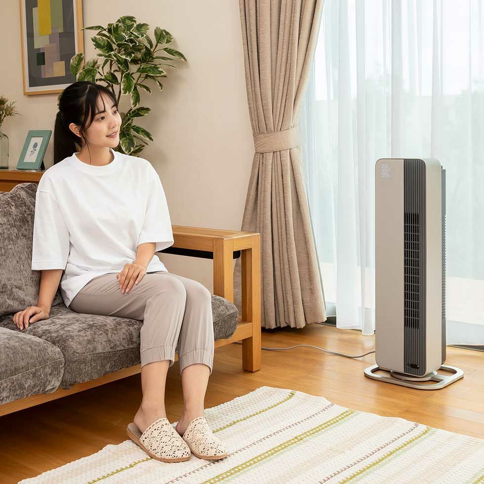 販売終了】ホット＆クールプレミアムタワーファンKHF-12233 | コイズミ