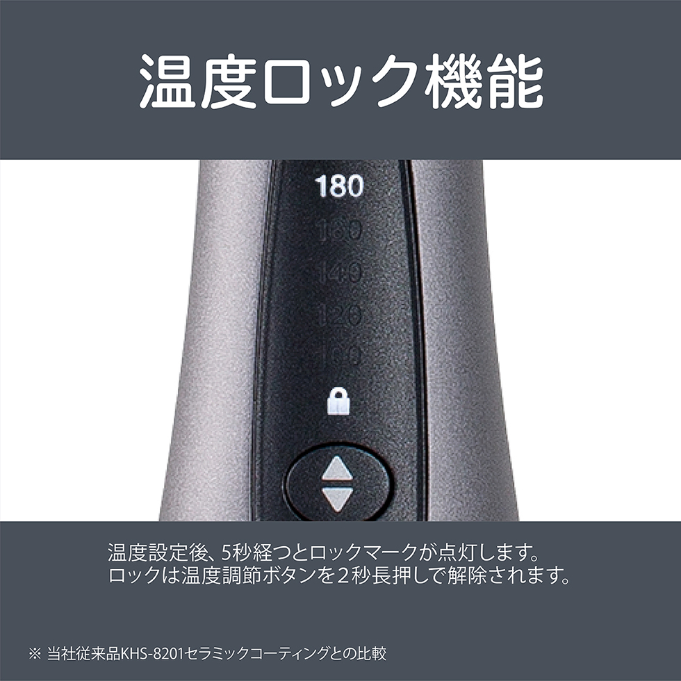 販売終了】サロンセンス300イオンバランスアイロンブラシKHR-6900