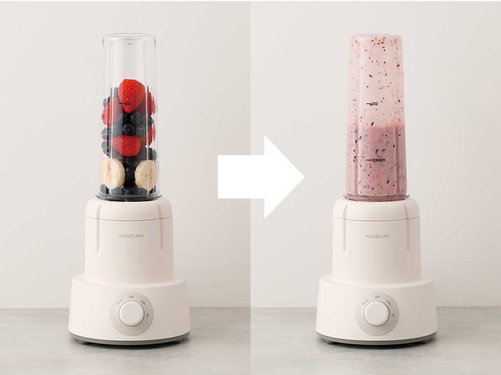 ミキサー（1000mlボトル＋400mlタンブラー）KMX-1001 | コイズミ