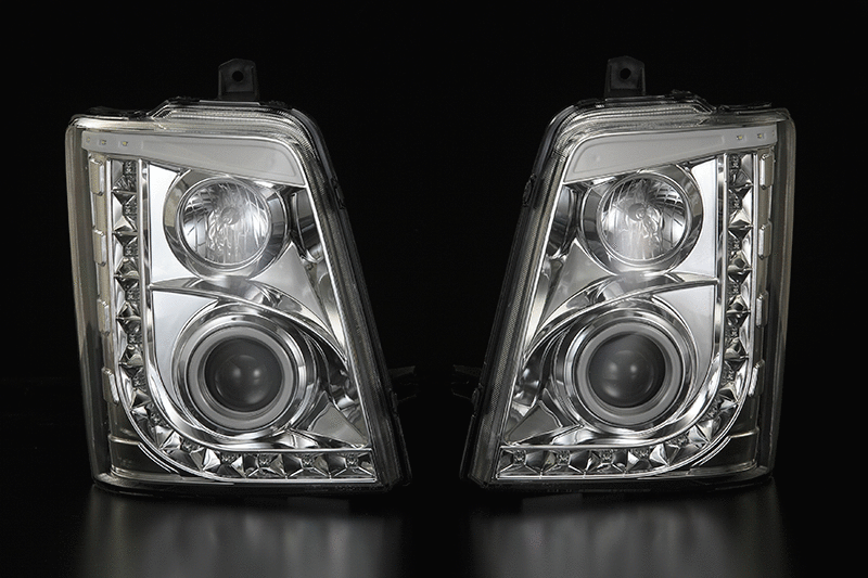 流星バージョン]DA63/65T キャリイ 3D LEDライトバーヘッドライト
