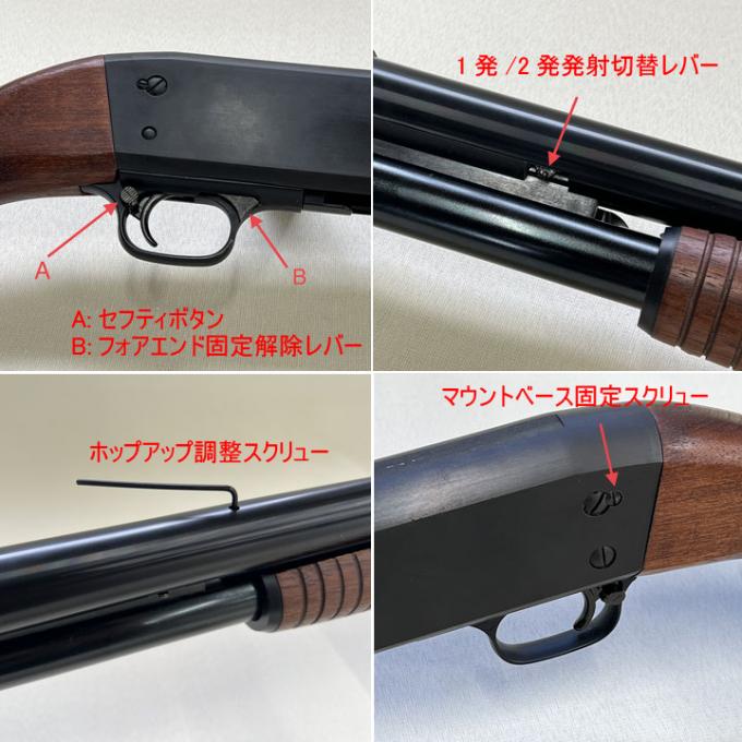 L.A.ホビーショップ / エアコッキング:イサカ M37 フェザーライト