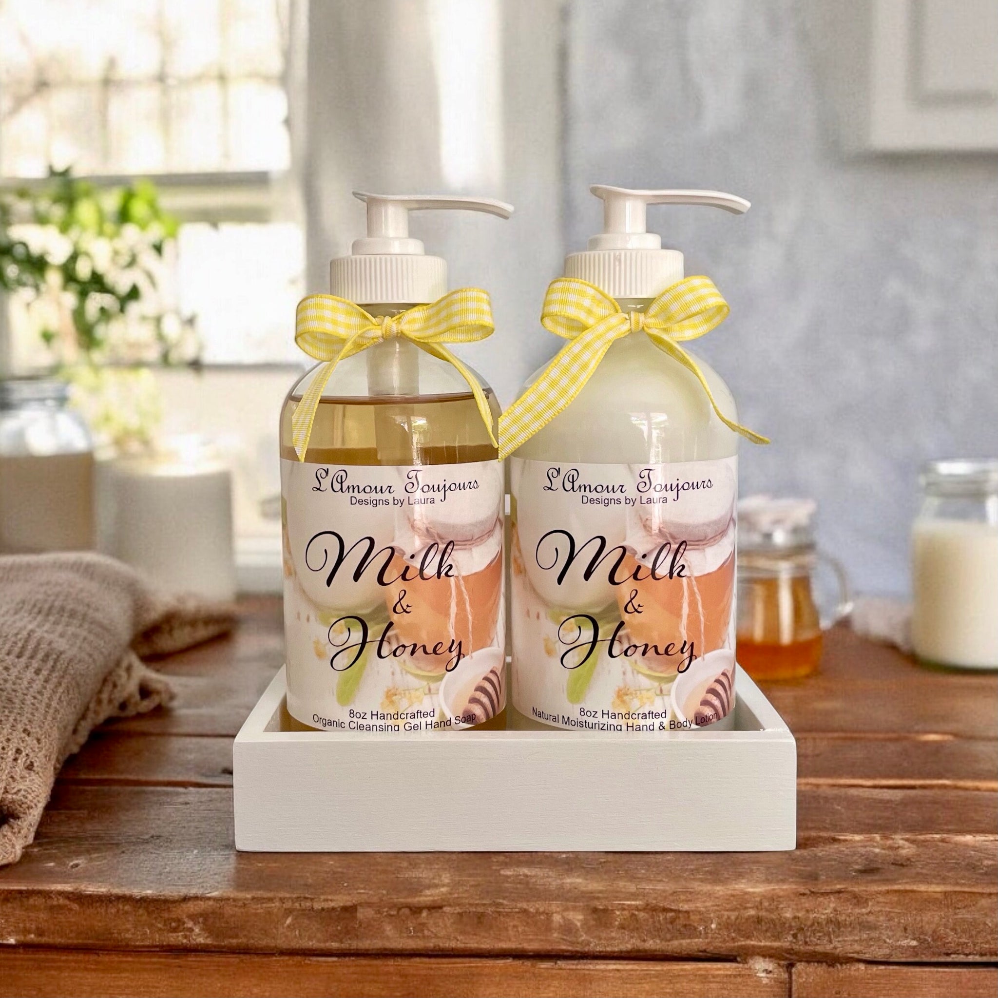 Soap and Lotion Set - Milk and Honey – L'Amour Toujours Designs by