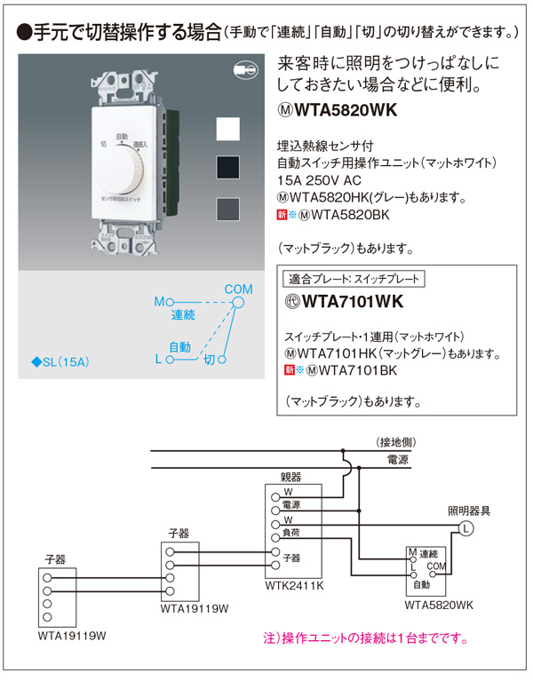 WTA5820HK || アドバンスシリーズ 配線器具 Panasonic [壁取付]かって