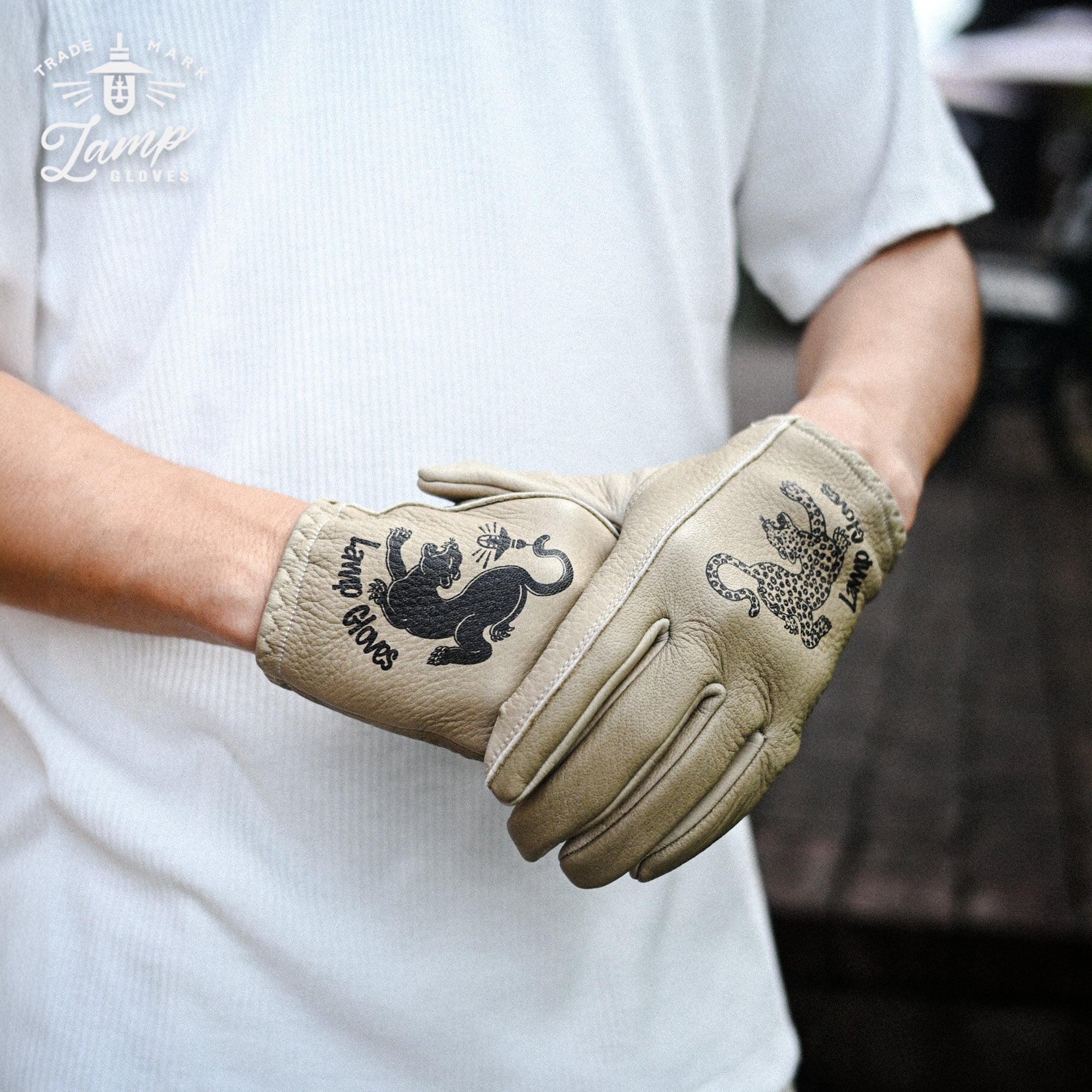 Lamp gloves - Utility glove Shorty - Greige - Conspire Line