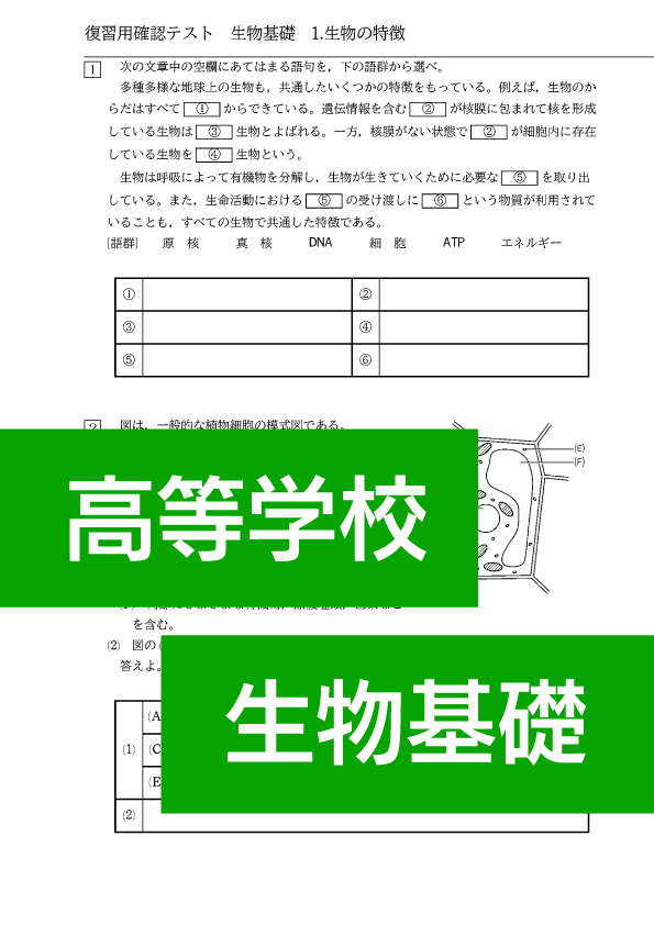 生物基礎 | 理科・理数科 | チャート×ラボ Powered by 数研出版