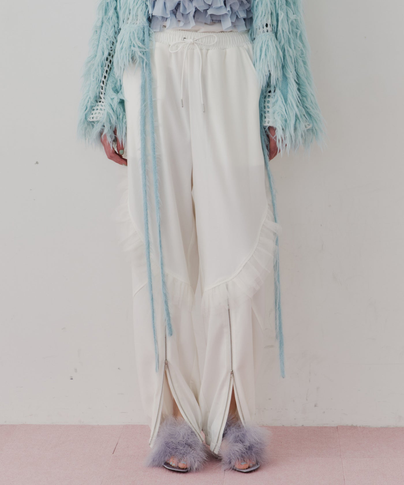 一部カラー予約】【J1U by LA BELLE ETUDE】フロント裾ZIPチュール