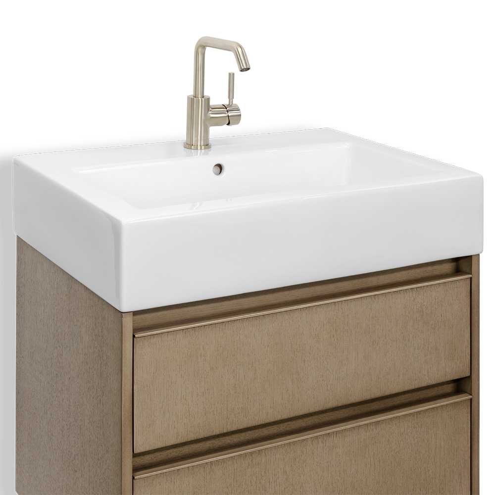 1580S.1 – Cigno Deck Mount Single Hole Bathroom Faucet | LACAVA