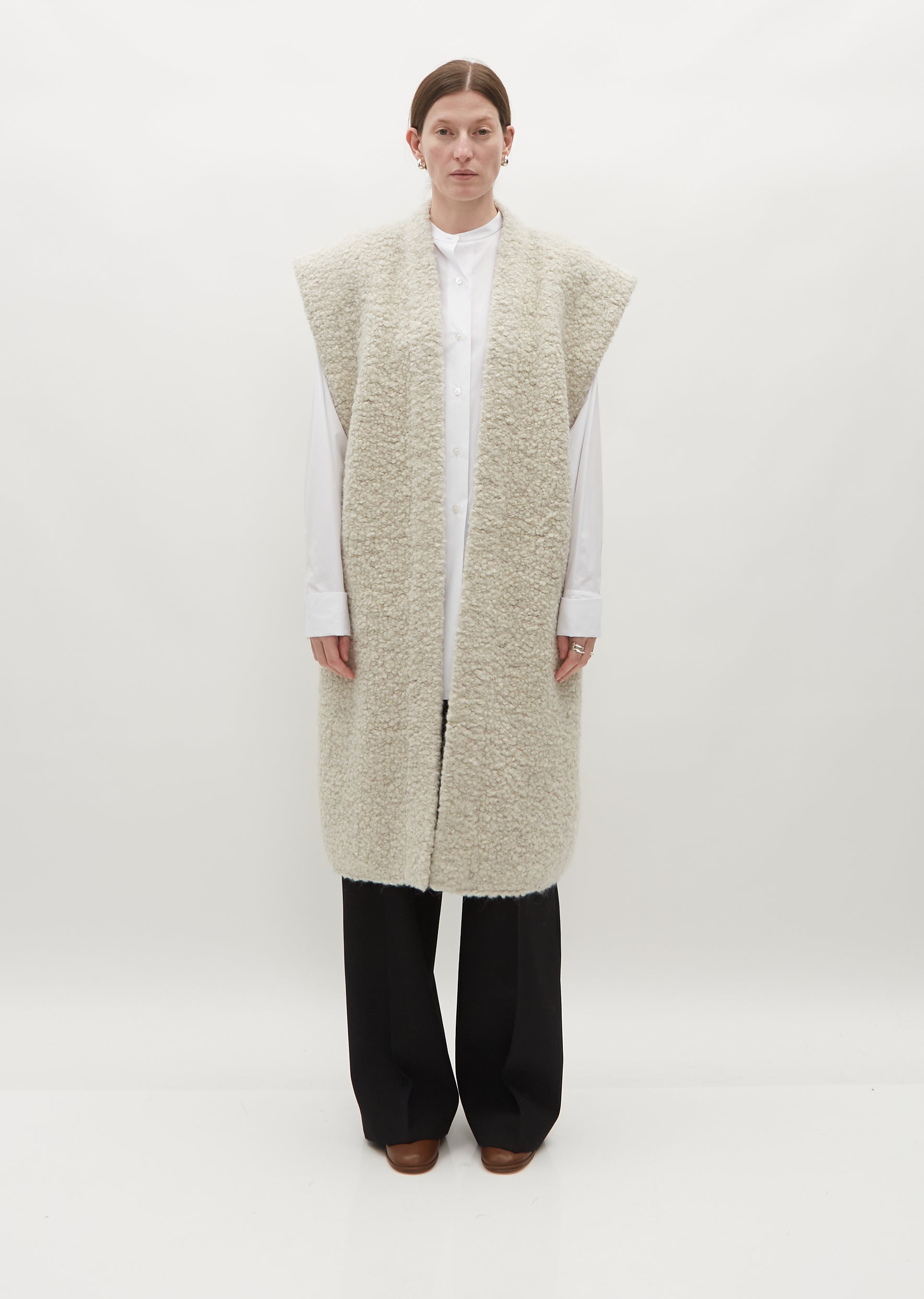 トップス L GDC Vegan Mouton Vest Mouton Long Vest – La Garçonne