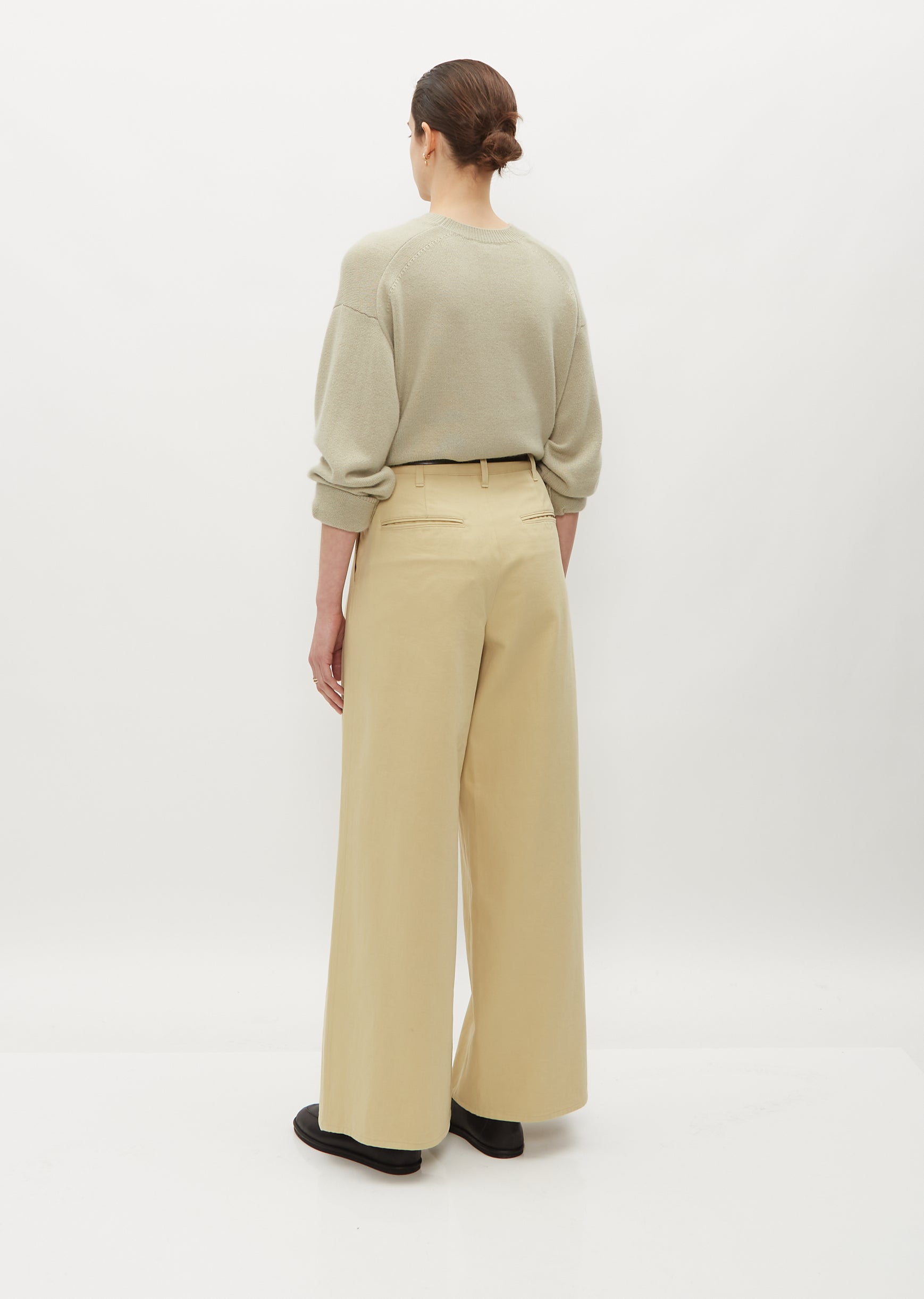 Washed Heavy Chino Wide Pants – La Garçonne