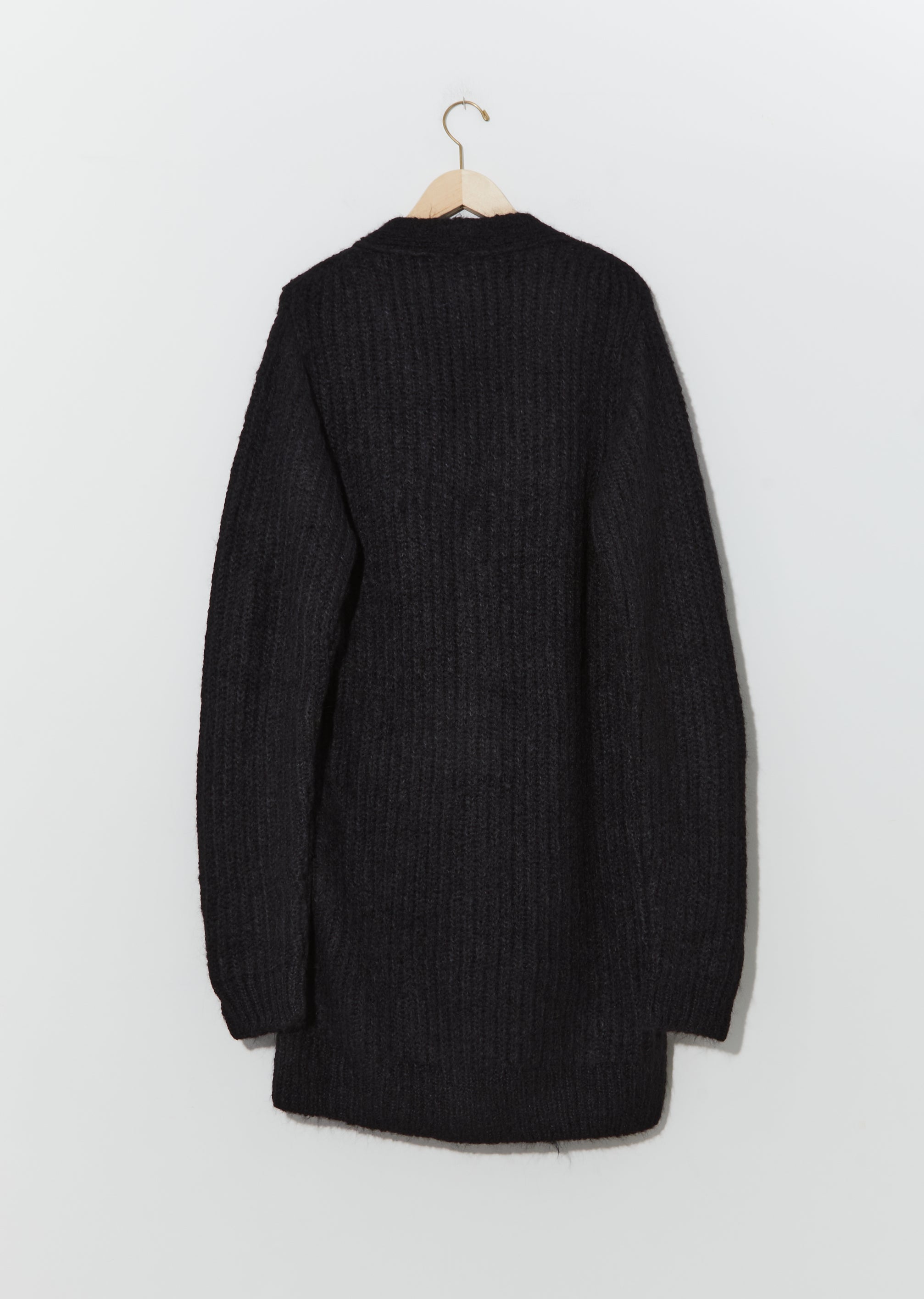 Alpaca & Wool Oversized Knit Cardigan – La Garçonne