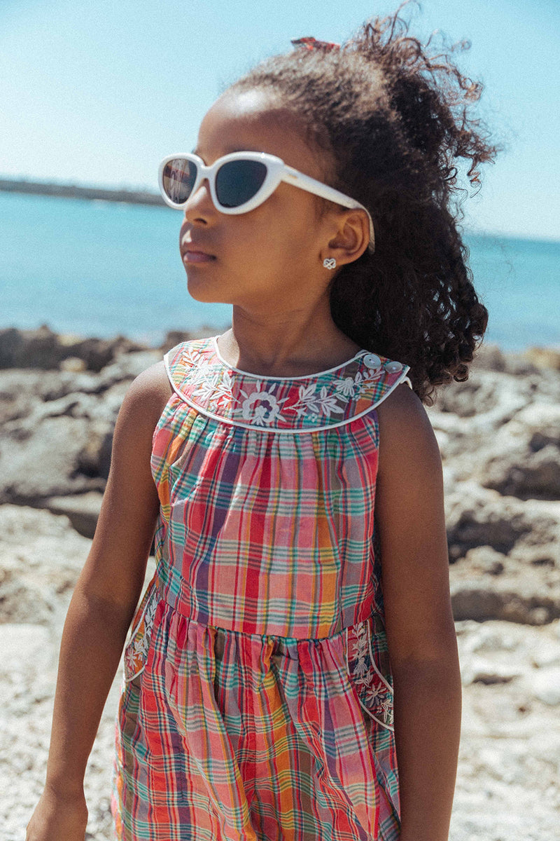 THEA ROMPER, RED MADRAS PLAID – Lali