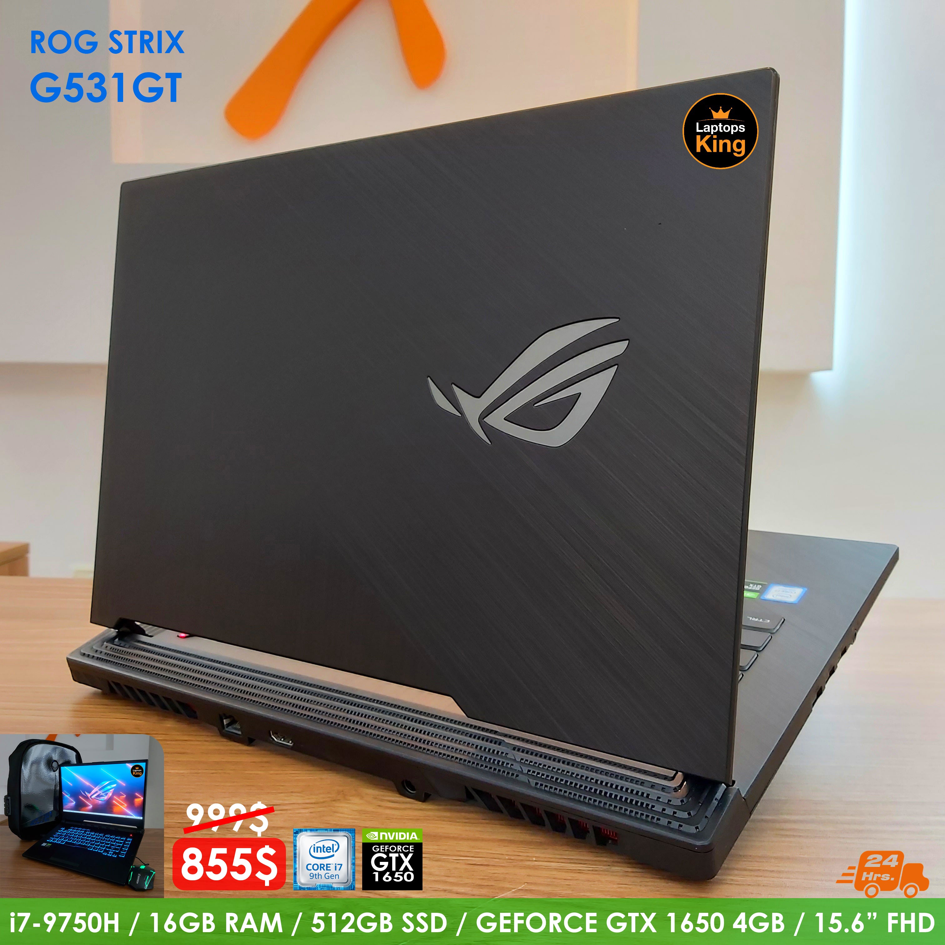 Asus Rog Strix G531GT i7-9750H GTX 1650 Gaming Laptop (Used Just