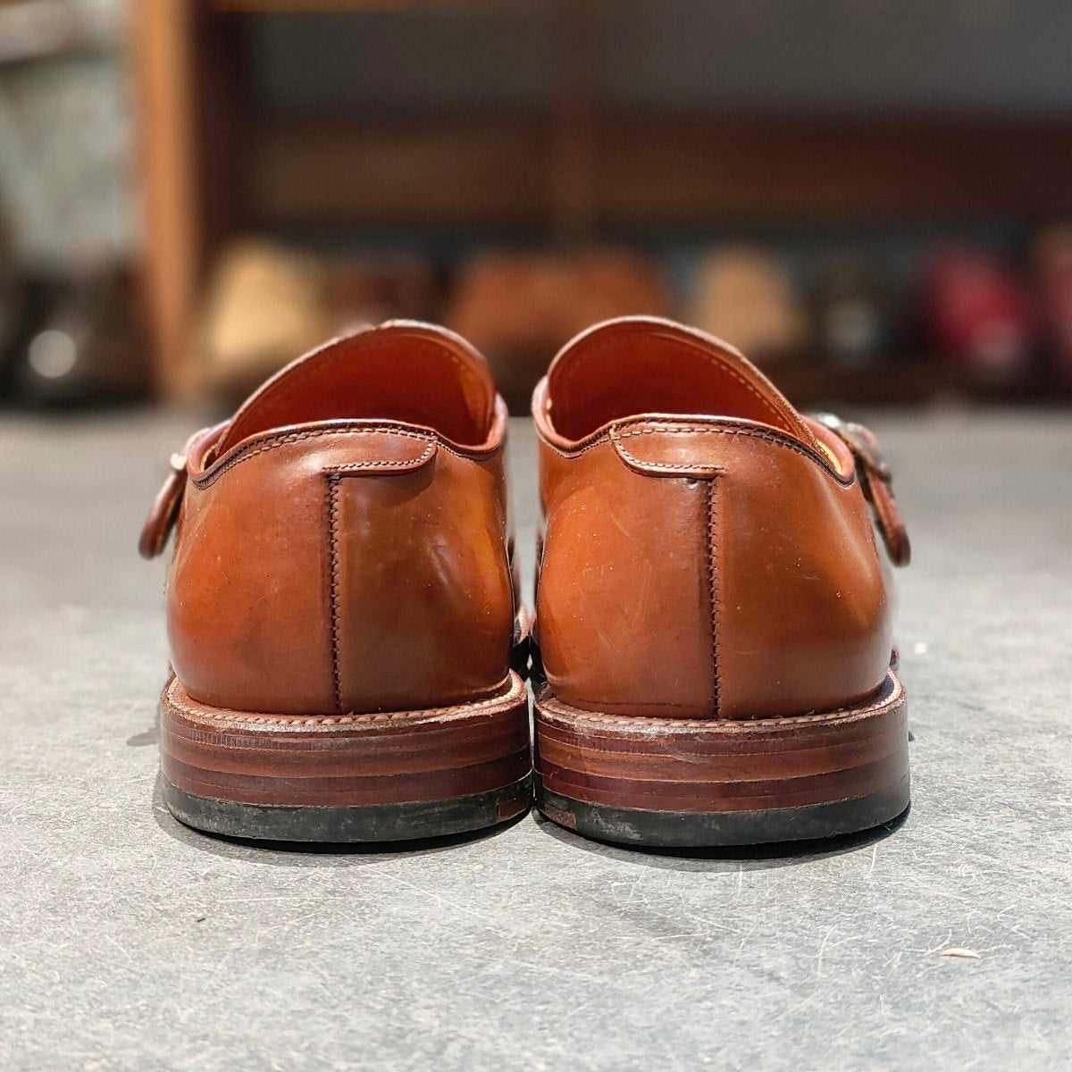 希少 【ALDEN】オールデン レザーソウル別注 1124 NST シングルモンク