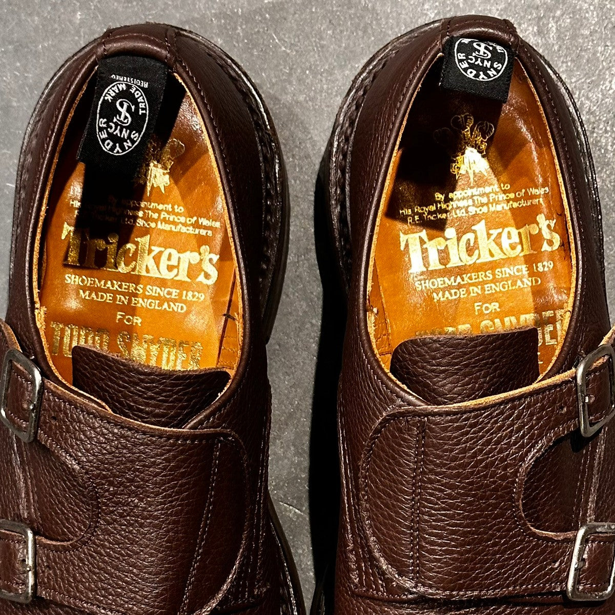 希少【Tricker's】トリッカーズ TODD SNYDER別注 M7634 ダブルモンク