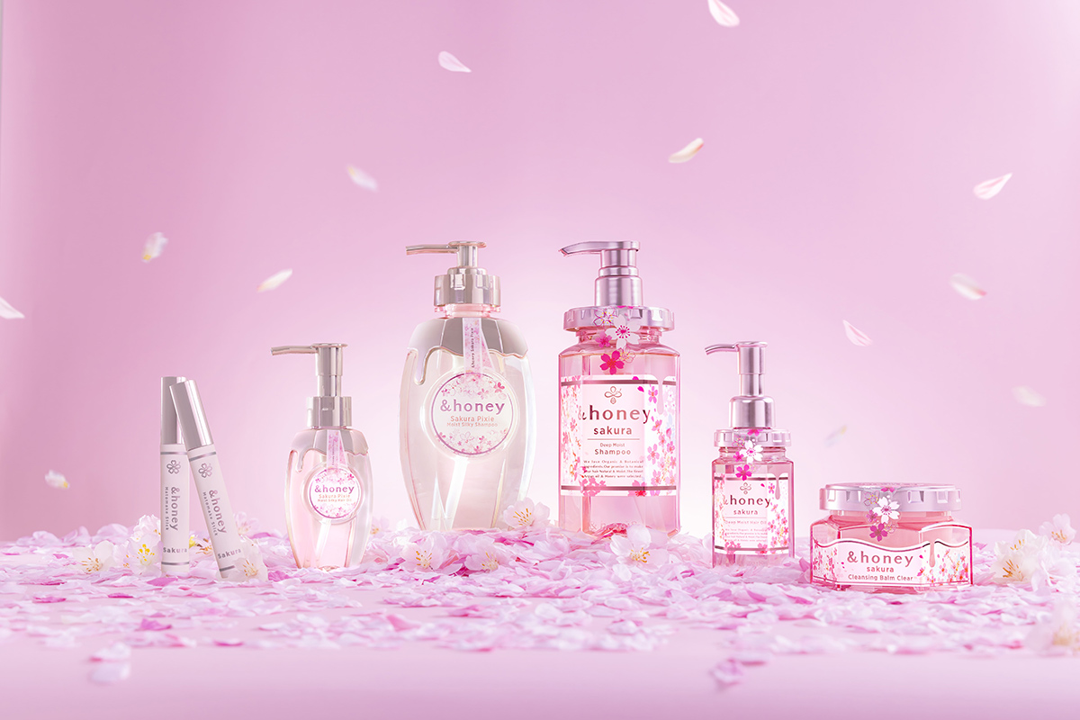 本日発売！ 人気シャンプー「アンドハニー」にサクラ限定デザインが