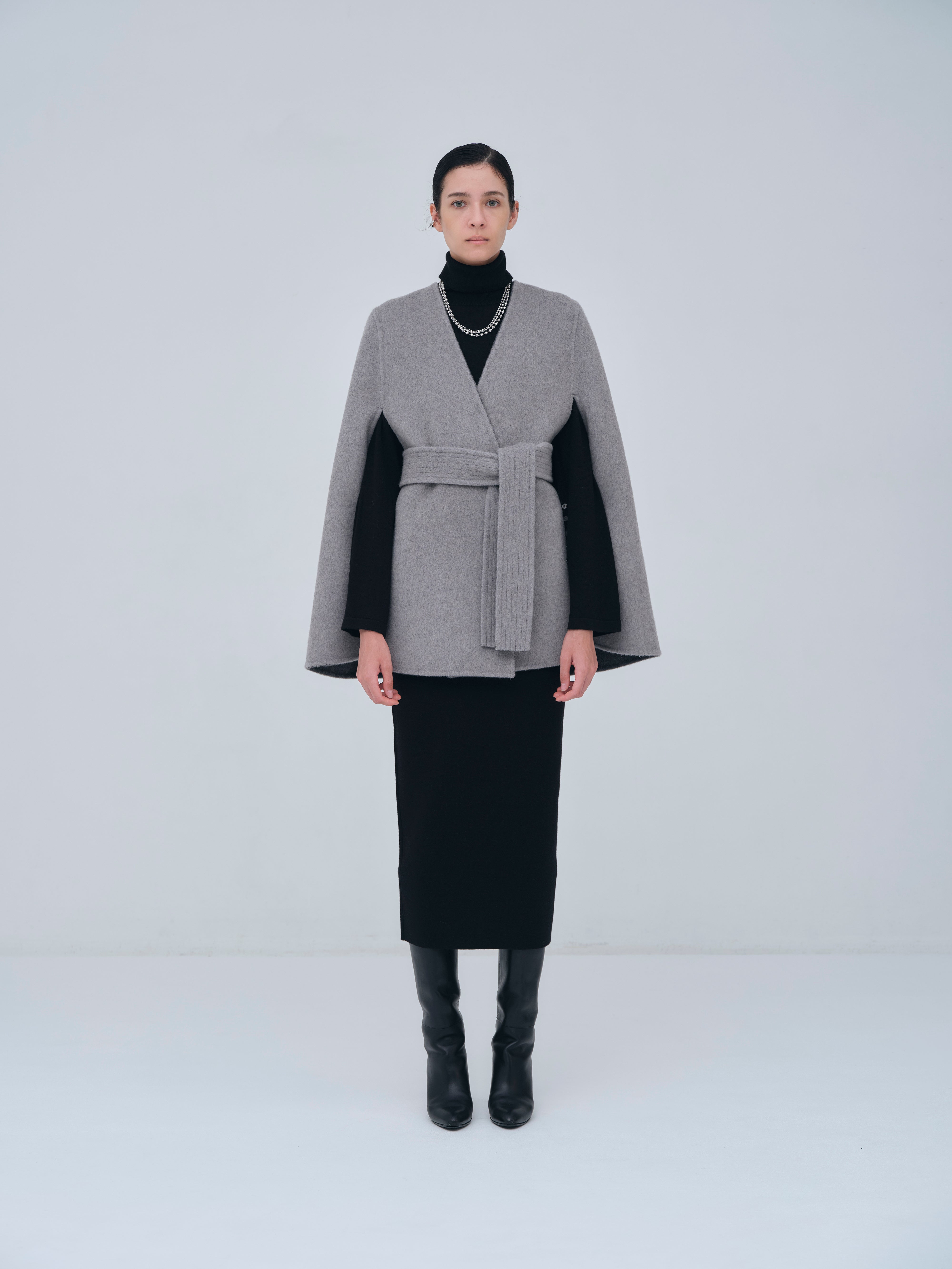 Dual Face Cape Coat – L'AUBE BLANC