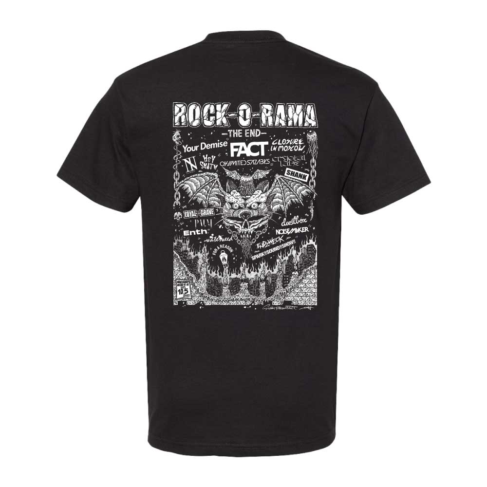 1.【OFFICIAL】ROCK-O-RAMA-THE END Tee | [ROCK-O-RAMA-THE END