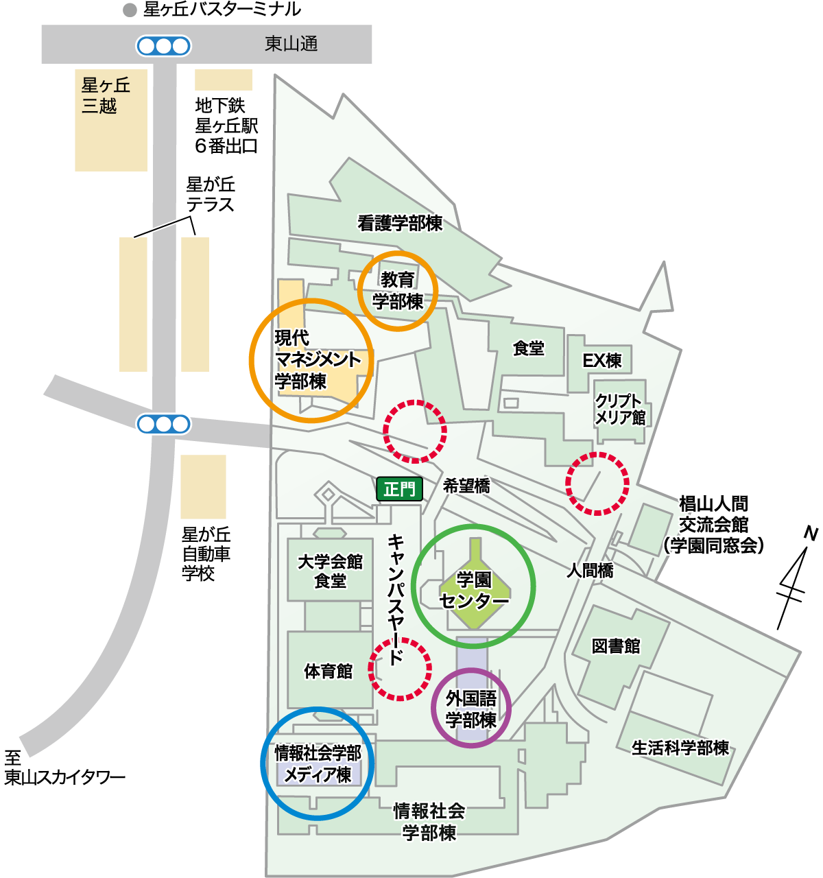 受講会場（学内マップ）｜ライフデザインカレッジ