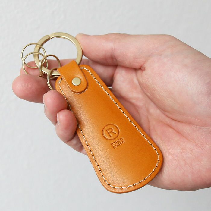 靴べらキーホルダー[sokunou] ｜革鞄・革小物のPORCO ROSSO