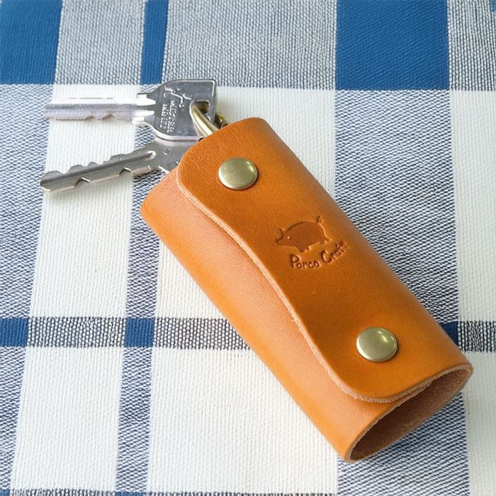 ダブルホックキーケース｜革鞄と革小物のPORCO ROSSO（ポルコロッソ）