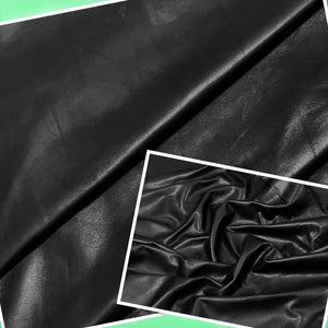 Oily Black, Full Grain Leather Cow Hide : (0.9-1.1mm 2.5oz) 23