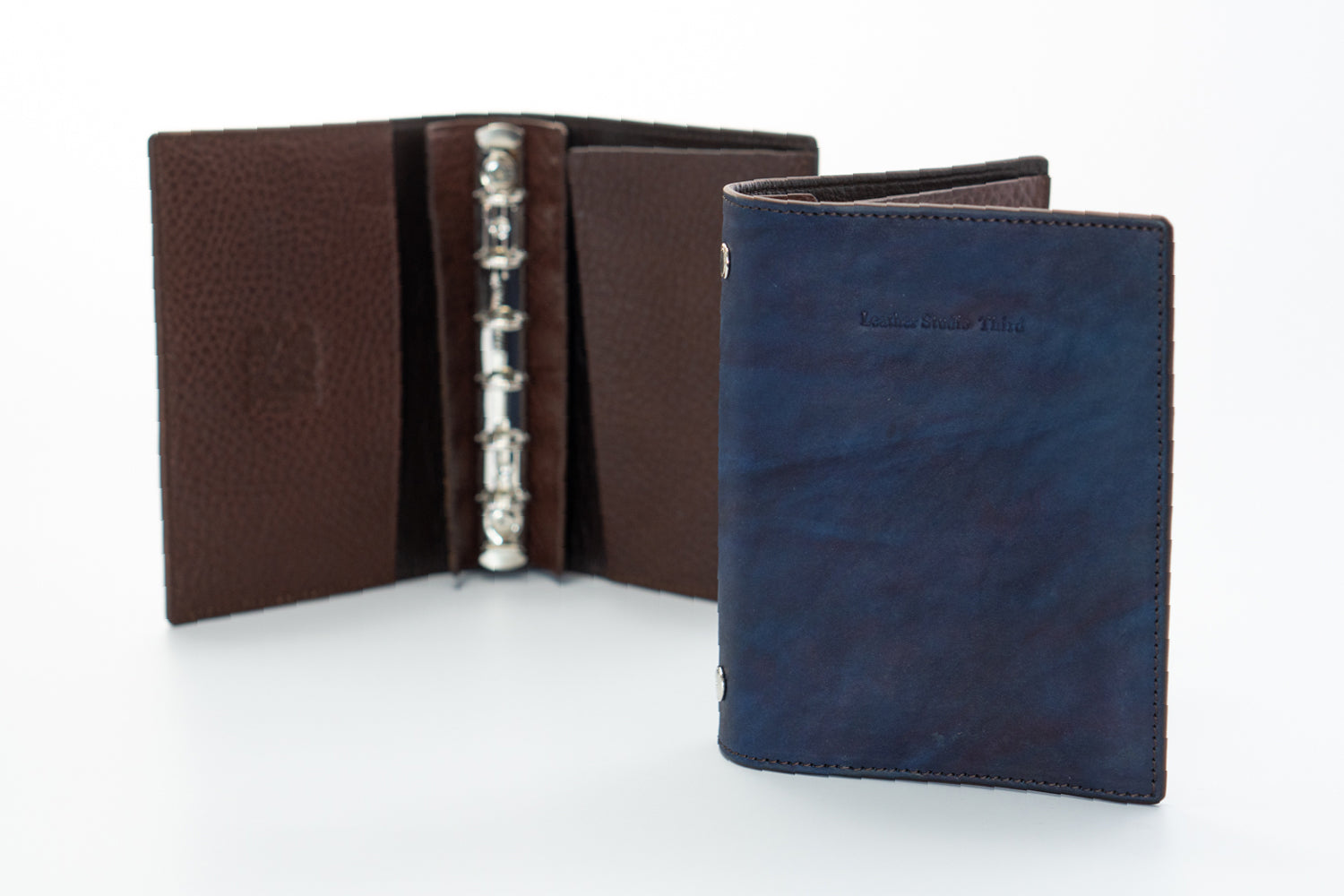 システム手帳 本革 天然藍染の福山レザー｜プラン – T h i r d