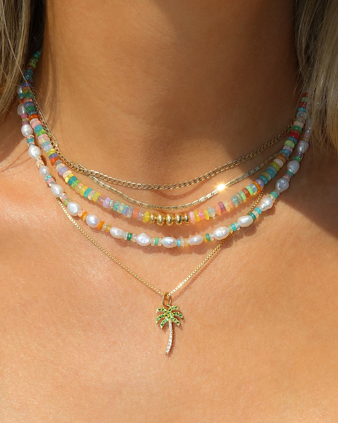Rainbow Opal Necklace