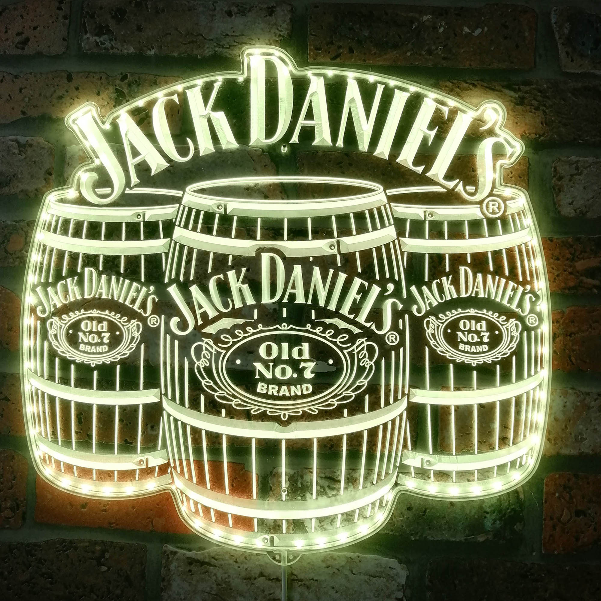 Jack Daniels Dynamic RGB Edge Lit LED Sign | ledlabcave