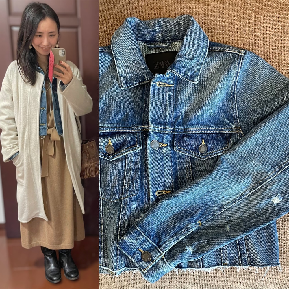 セール戦利品】ZARAで久しぶりのGジャンを購入、早速着回しています