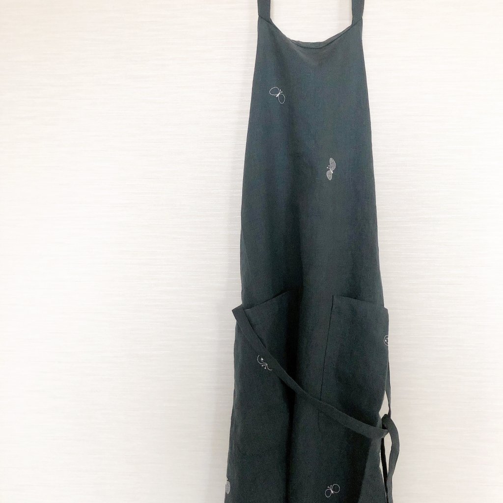 希少‼️】ミナペルホネンchoucho リネンエプロン 小売 限定 mina