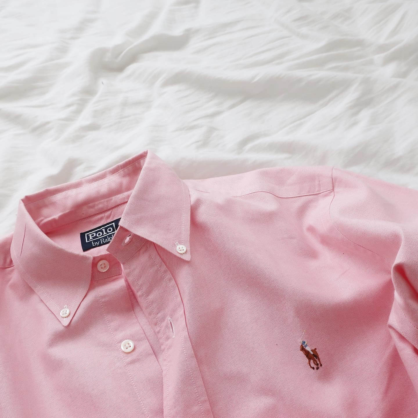 poloラルフローレンのpinkシャツ。 | LEE