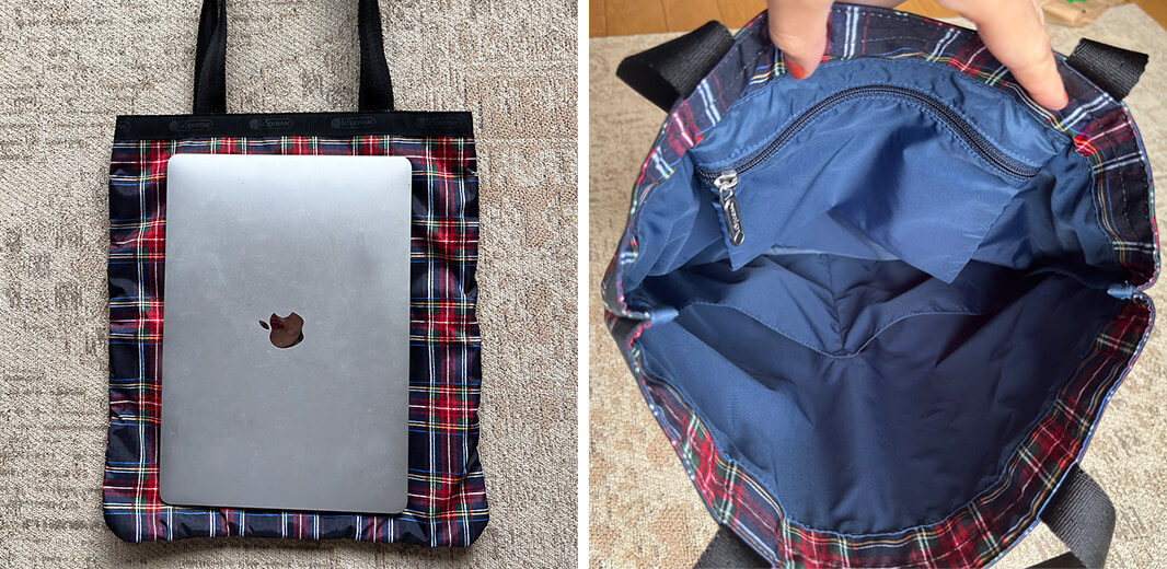 新作・レスポートサック×LEEマルシェの限定トート】シックなタータン