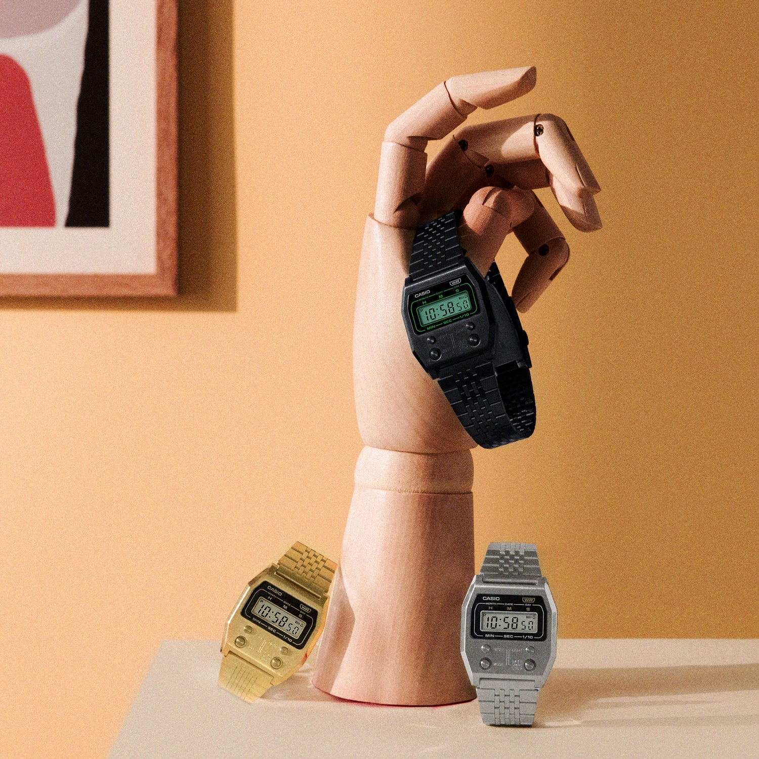 Casio Vintage Silver A1100D-1 A1100D-1VT – Legacy Jewellery