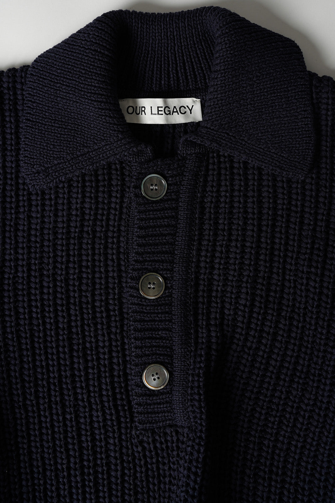 Our Legacy - BLUE LARGE PIQUET SIDE-ALONG POLO – LE LABO STORE