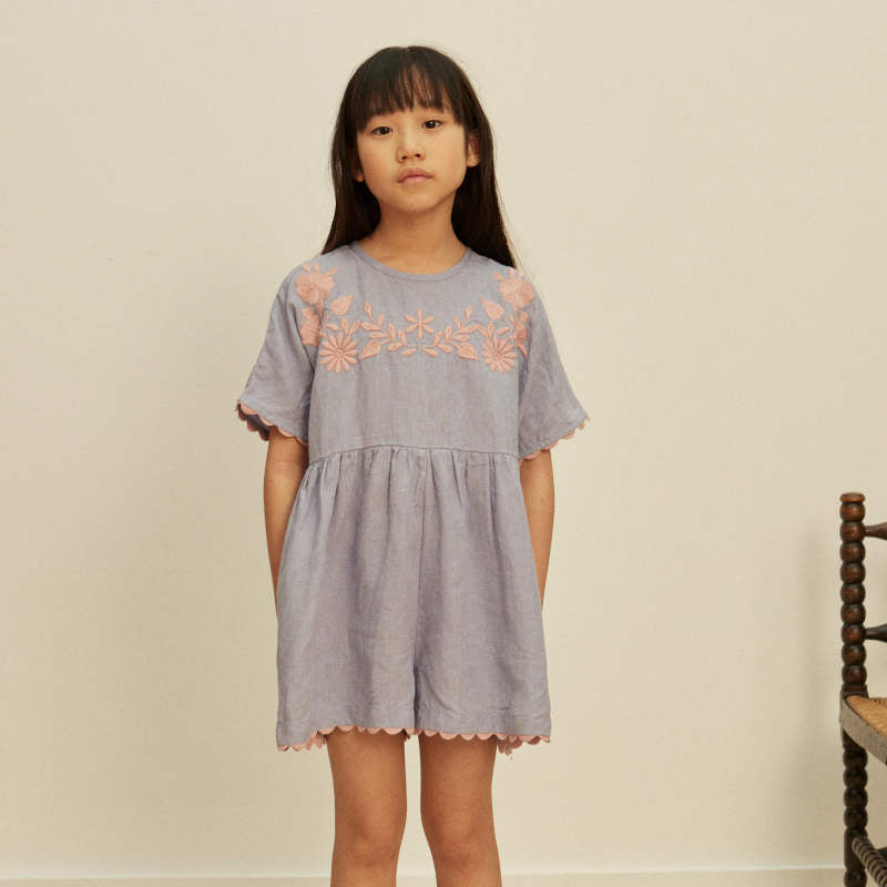 Apolina（アポリナ）2026SS ALMA PLAYSUIT - blue-lilac - プレイ