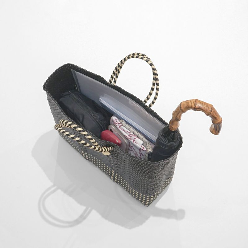 MERCADO BAG - Letra×hal ORIGINAL CHECK - Black / Cream (SHORT S