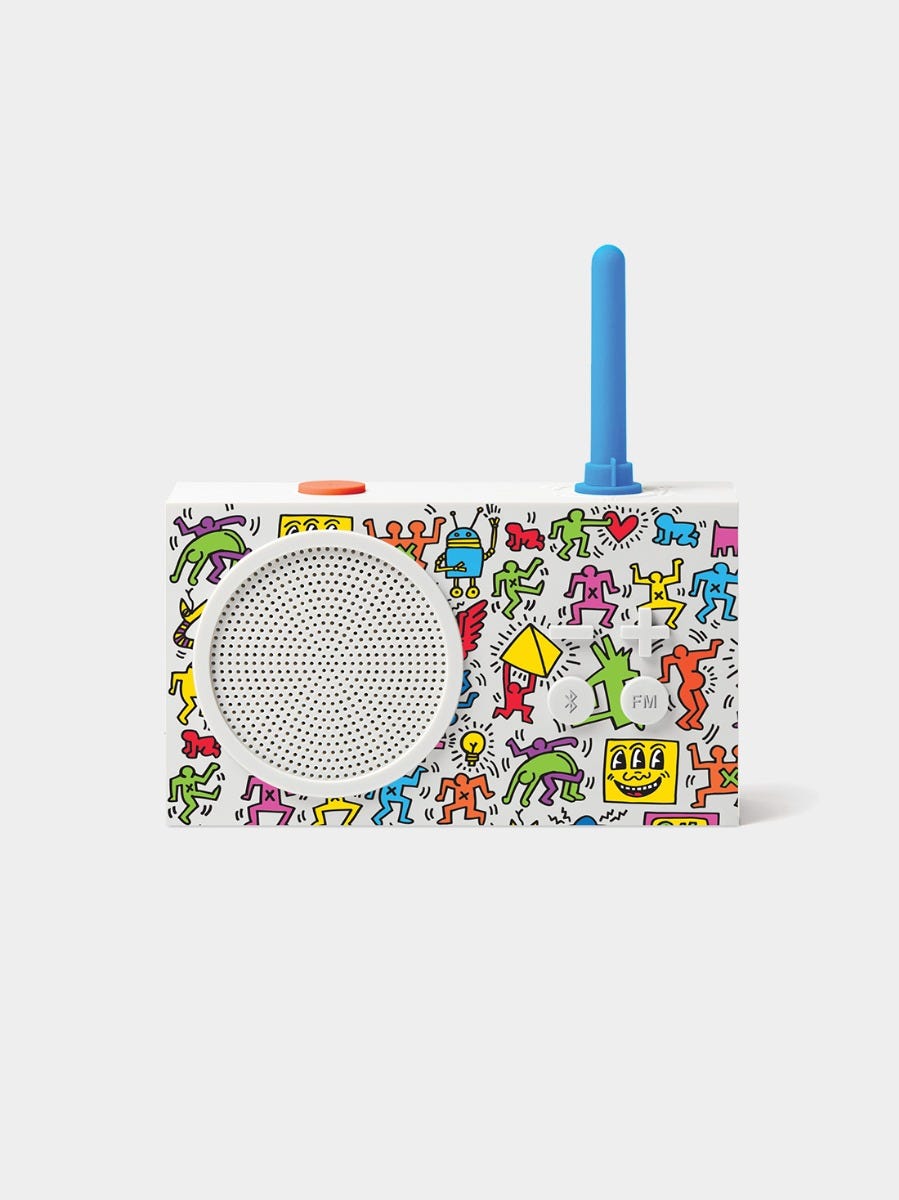 WhiteTykho 3 Lexon x Keith Haring Happy FM radio – 3W Bluetooth