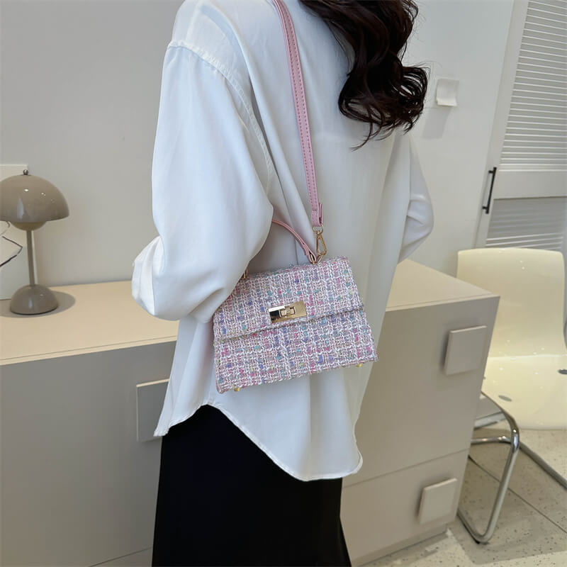 ツイードフラップショルダーバッグ – L LABEL