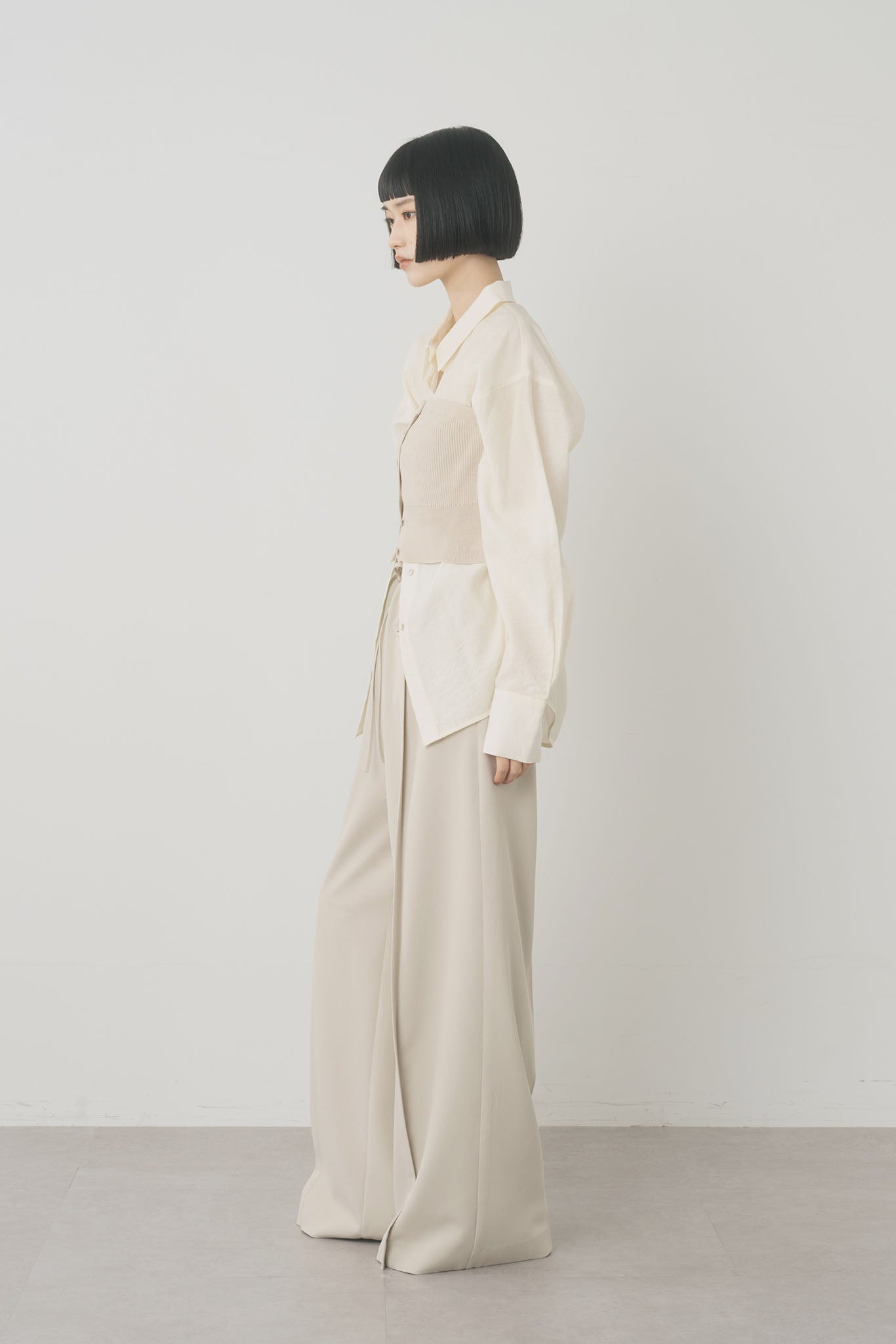 ニットビスチェセットシャツ