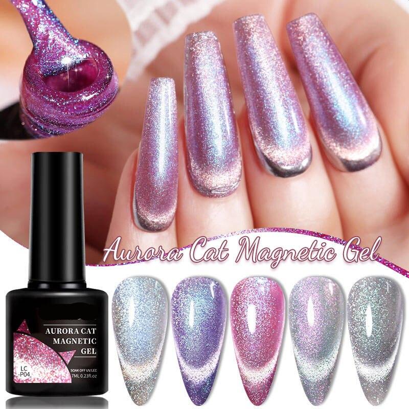 Aurora Cat Magnetic Nail Gel Polish - Limegirlstore