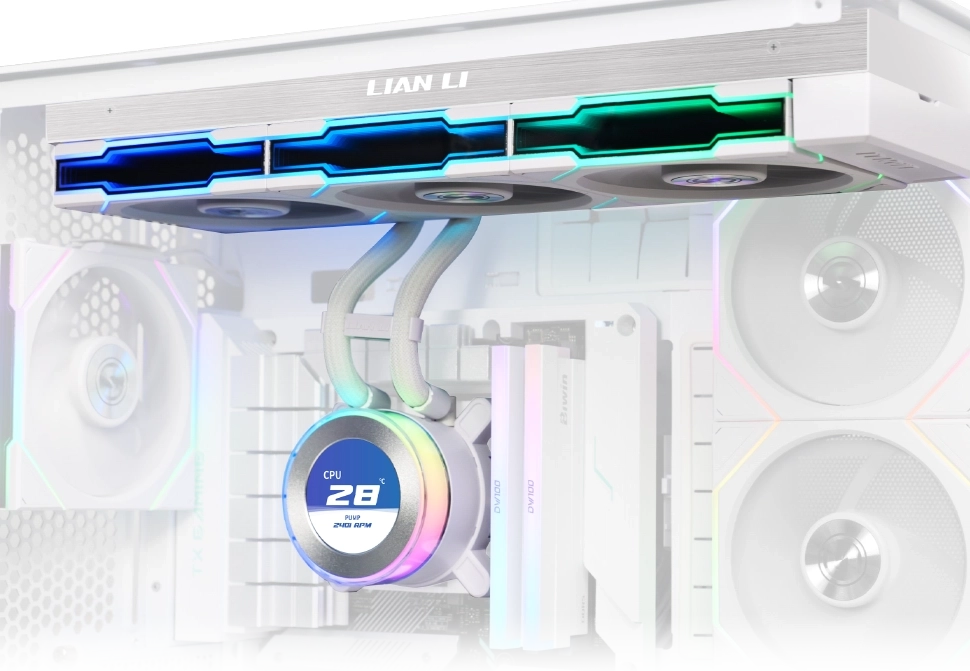 LIAN LI HydroShift II LCD-C 360TL White 白色 360mm Liquid CPU